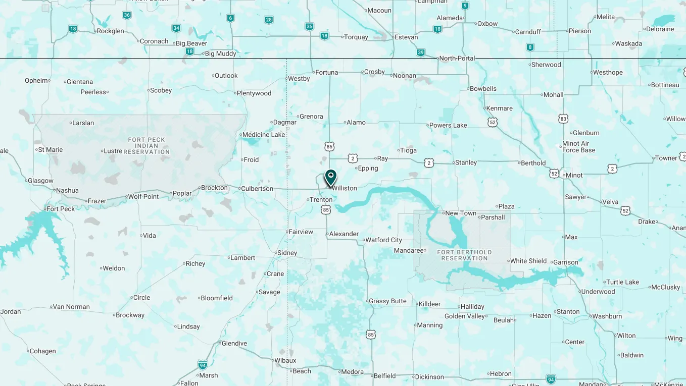 map full williston nd